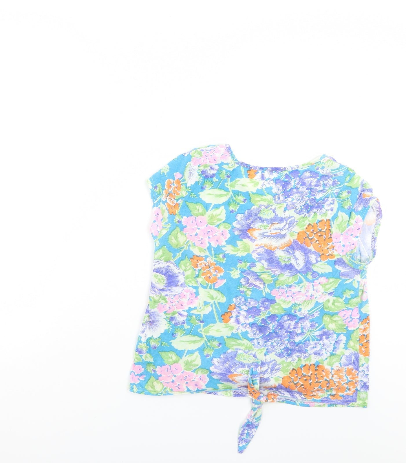 E Vie Womens Multicoloured Floral  Wrap Blouse Size 10