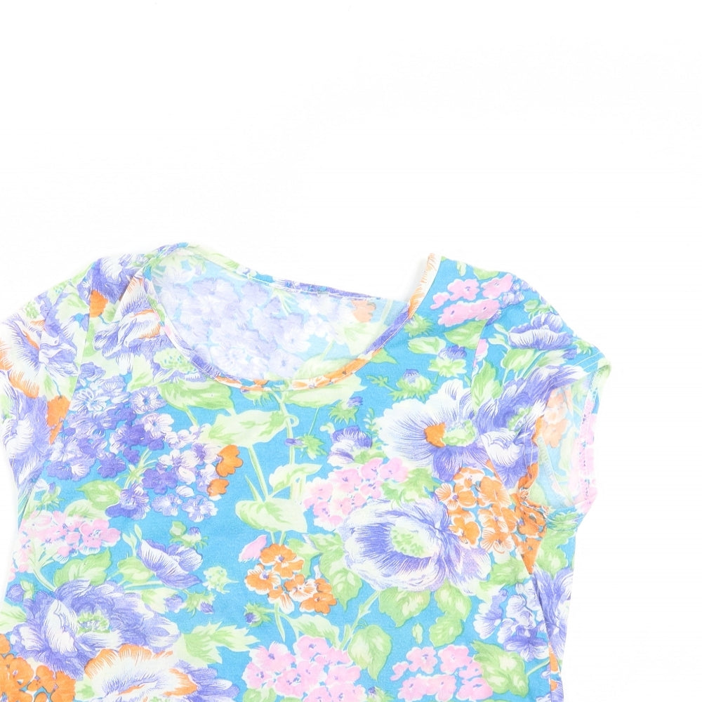 E Vie Womens Multicoloured Floral  Wrap Blouse Size 10