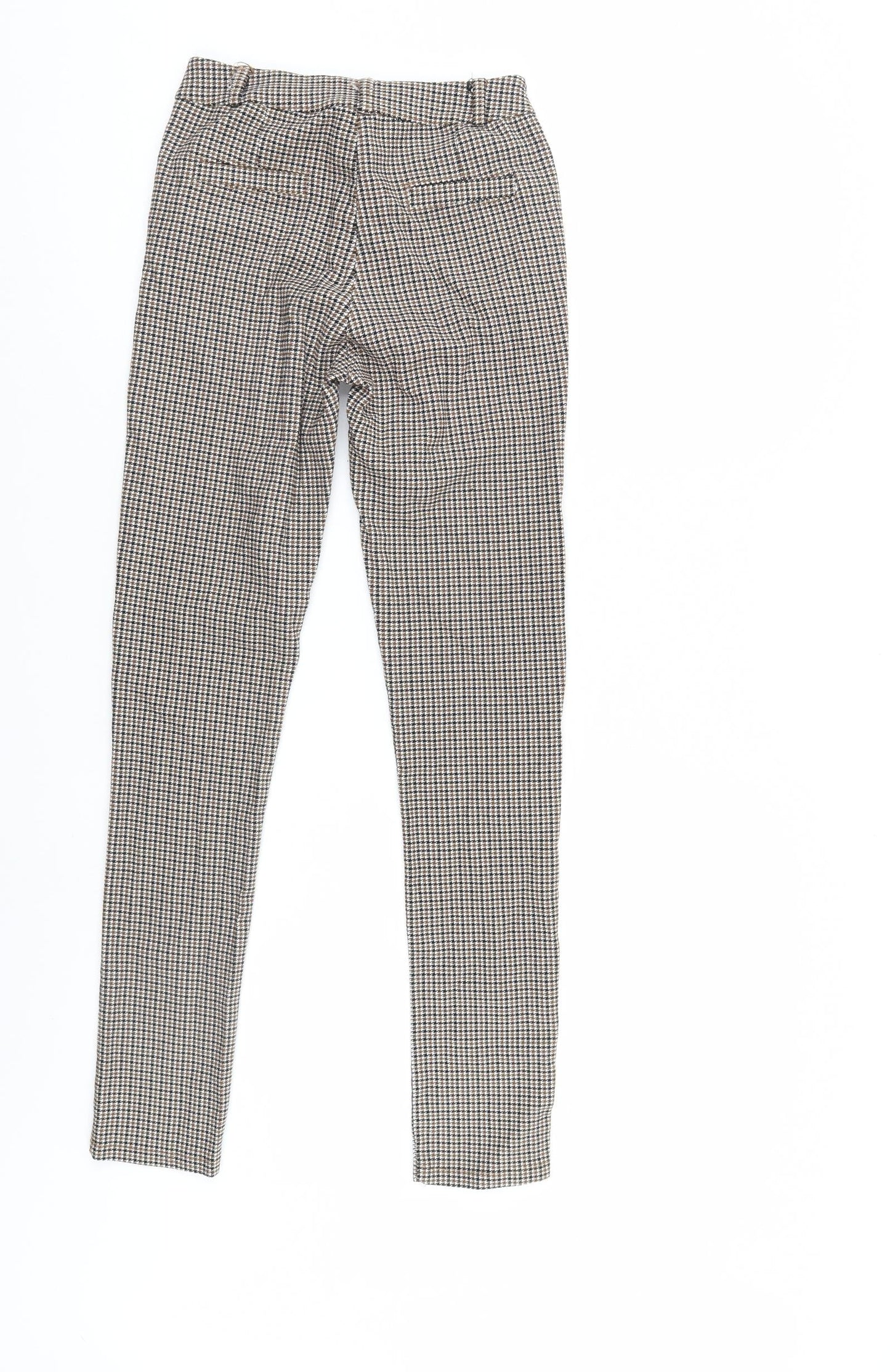 Womens UK Size S Preworn Regular Fit  Brown Trousers