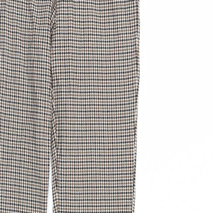 Womens UK Size S Preworn Regular Fit  Brown Trousers
