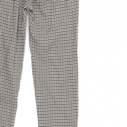 Womens UK Size S Preworn Regular Fit  Brown Trousers