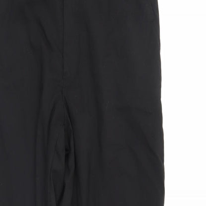 Mens UK Size 30 Corporate Wear Regular Fit  Black Trousers