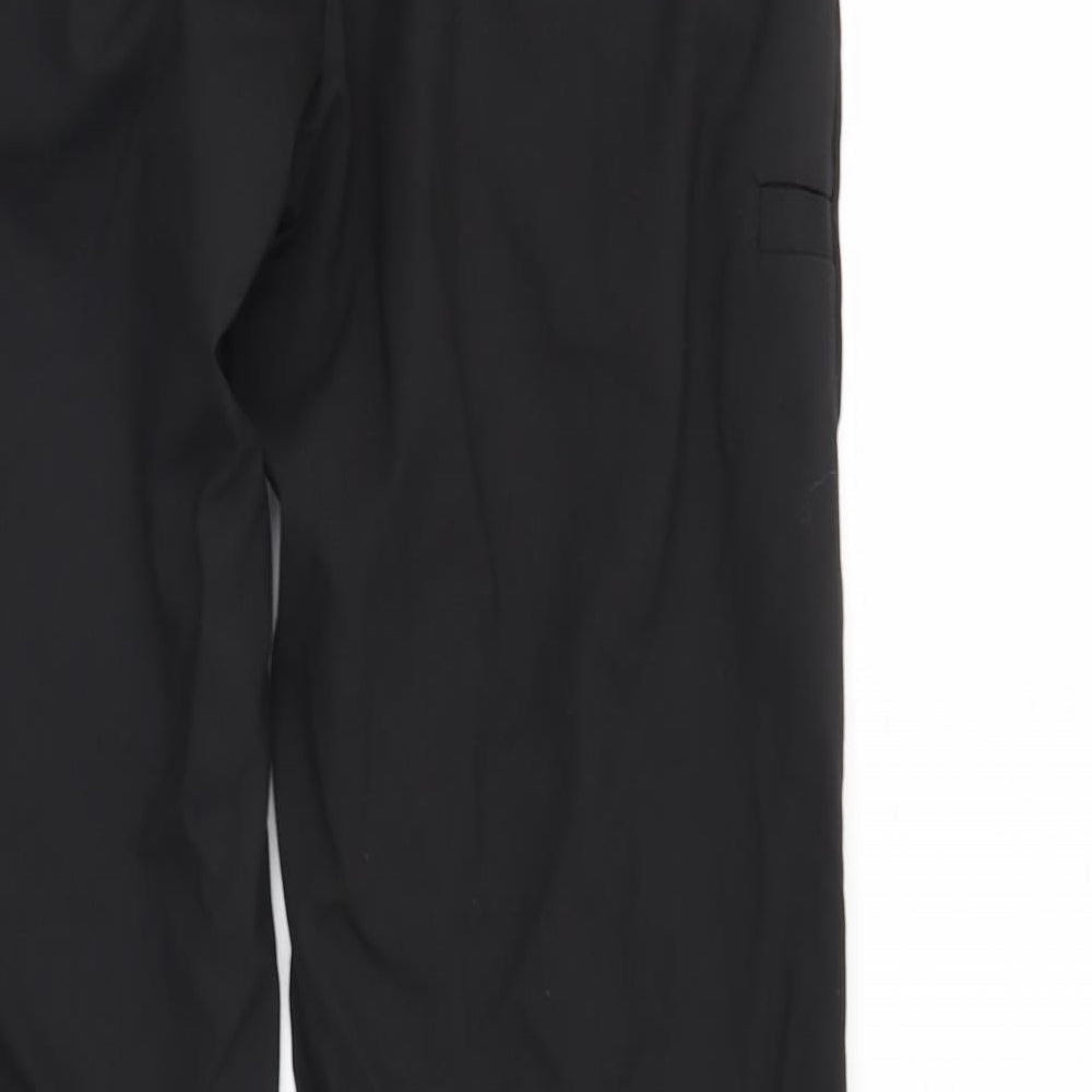 Mens UK Size 30 Corporate Wear Regular Fit  Black Trousers