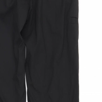 Mens UK Size 30 Corporate Wear Regular Fit  Black Trousers