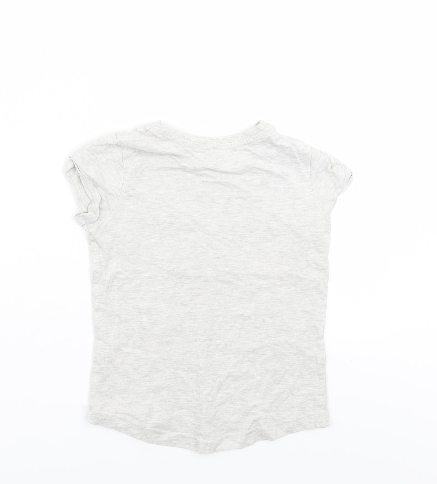 George Girls Grey   Basic T-Shirt Size 4-5 Years
