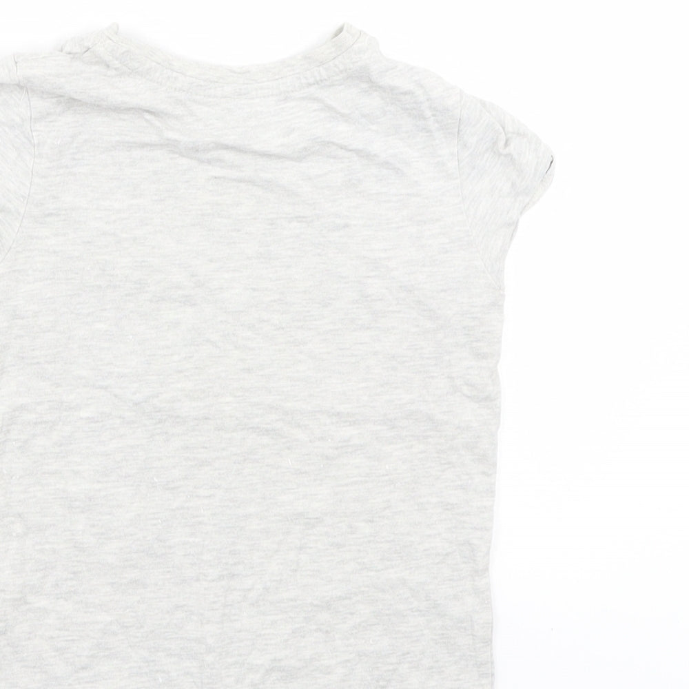 George Girls Grey   Basic T-Shirt Size 4-5 Years