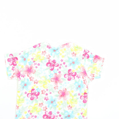 Disney Girls Multicoloured Floral  Basic T-Shirt Size 12-18 Months