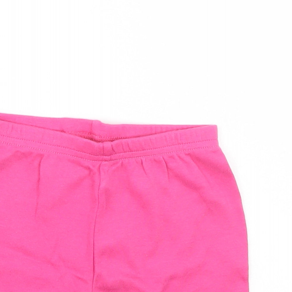 Disney Girls Pink   Cropped Trousers Size 12-18 Months  - Sweat shorts