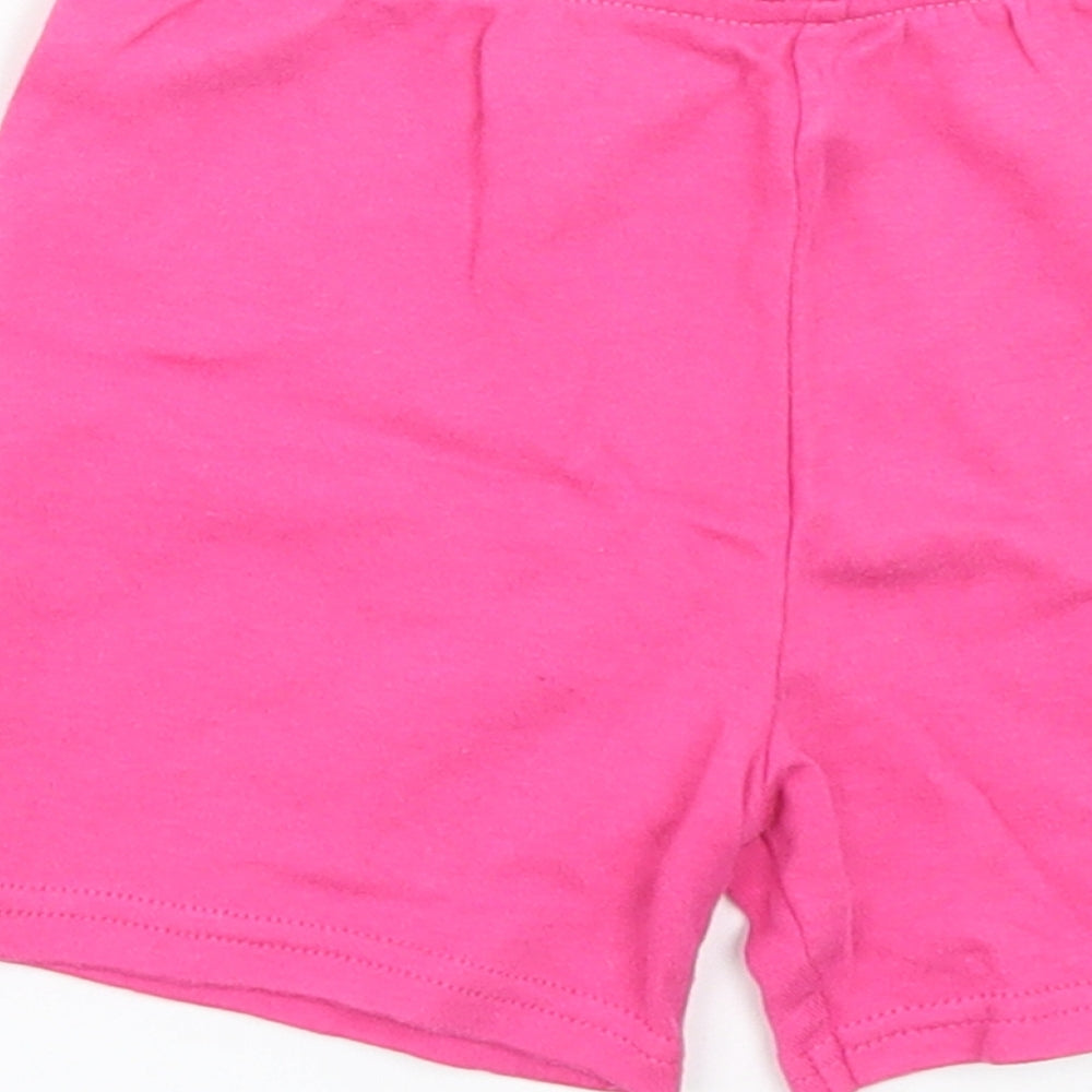 Disney Girls Pink   Cropped Trousers Size 12-18 Months  - Sweat shorts