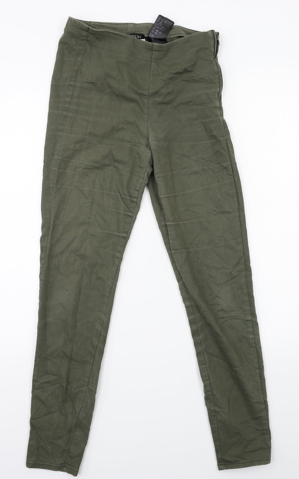 Womens UK Size 4 Divided Regular Fit  Green Trousers