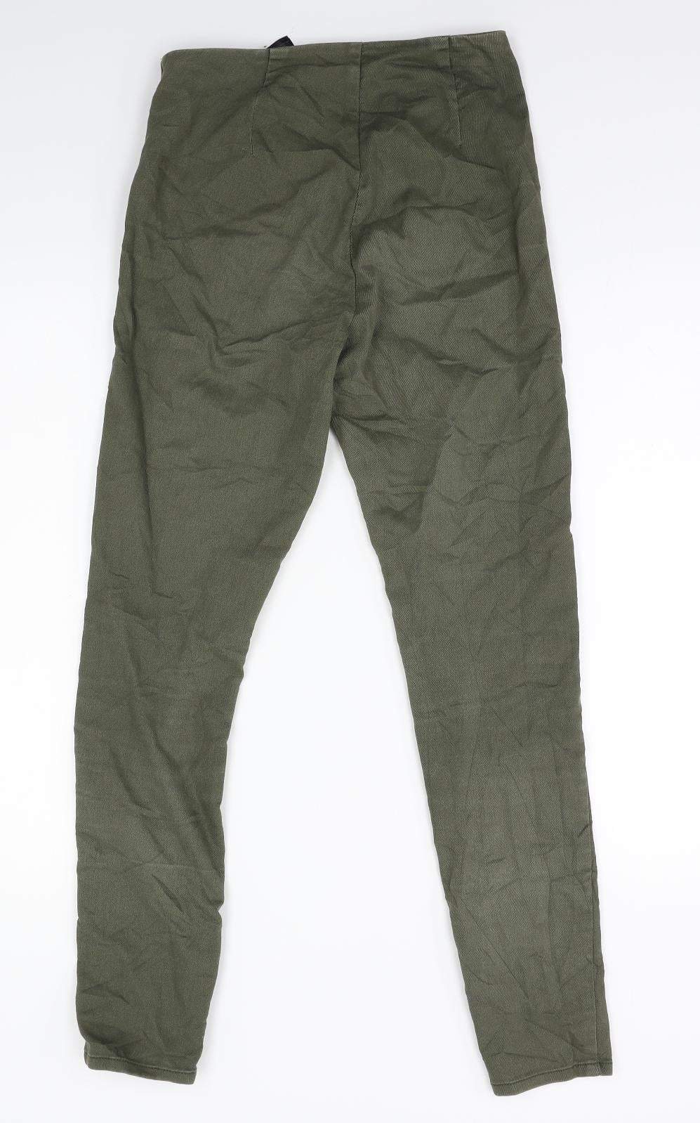 Womens UK Size 4 Divided Regular Fit  Green Trousers