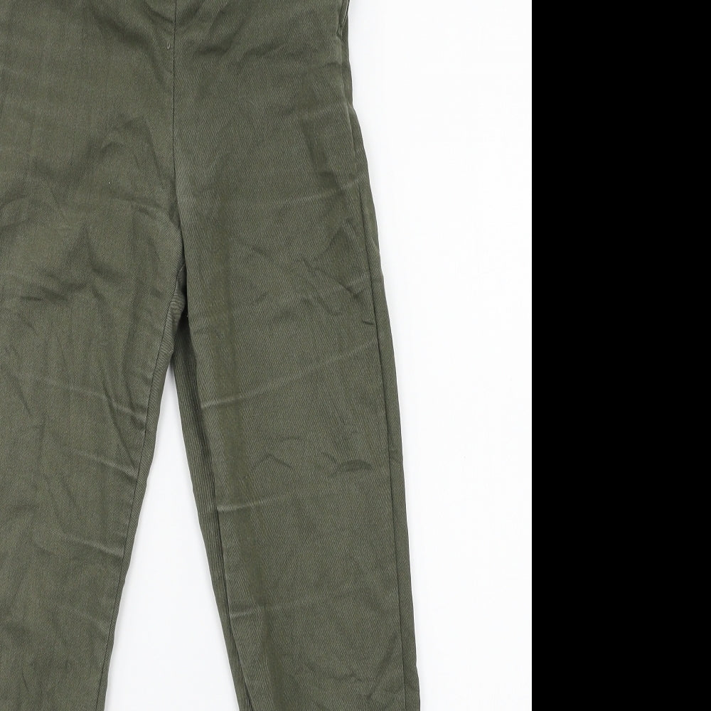 Womens UK Size 4 Divided Regular Fit  Green Trousers
