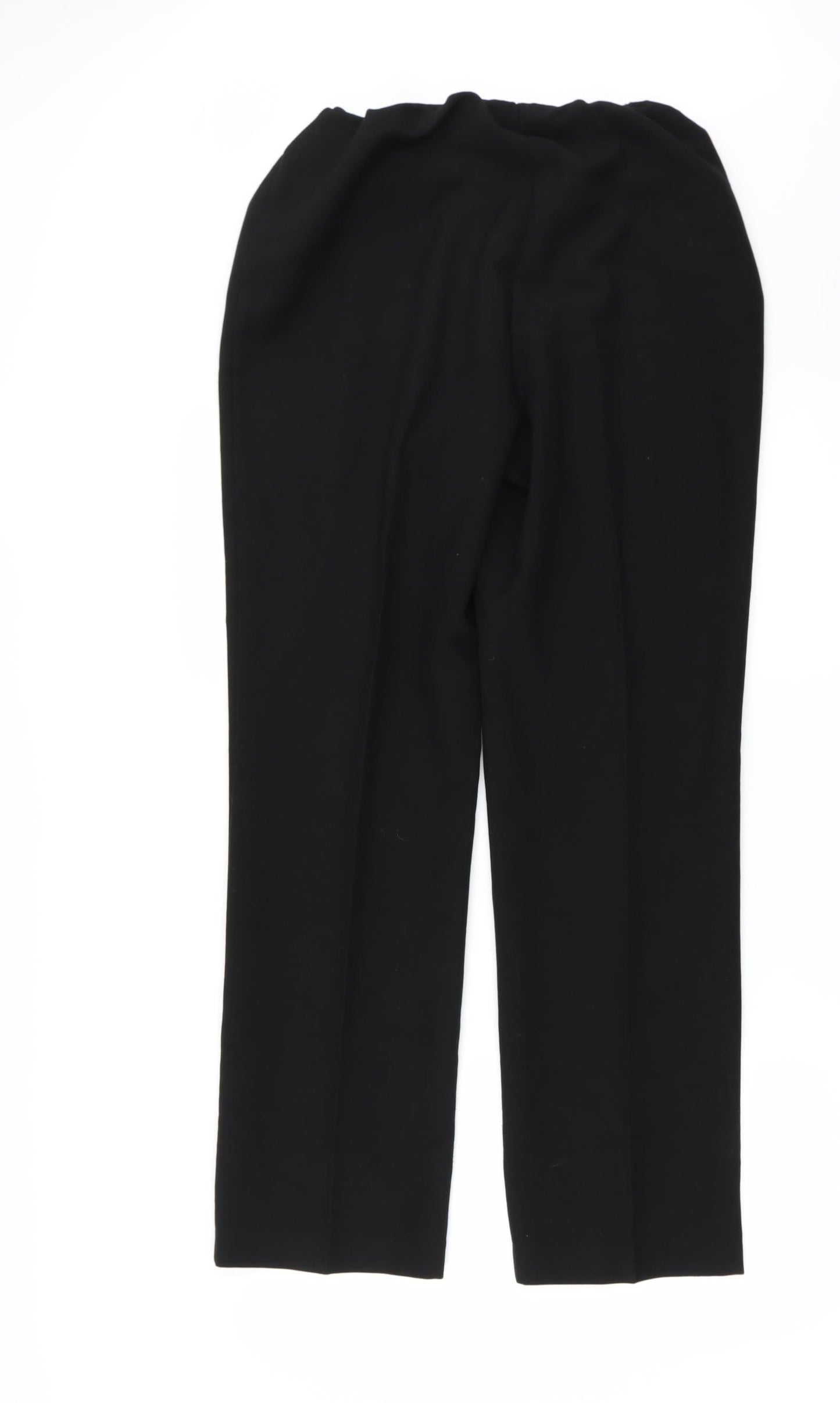 Womens UK Size 10 Bonmarché Regular Fit Rain Trousers Black Trousers
