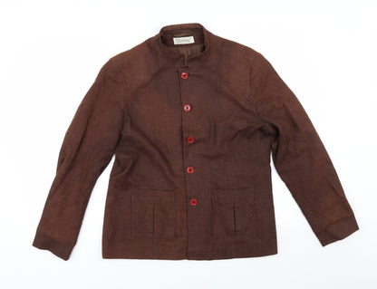 Womens UK Size 14 Slimma Brown Jacket
