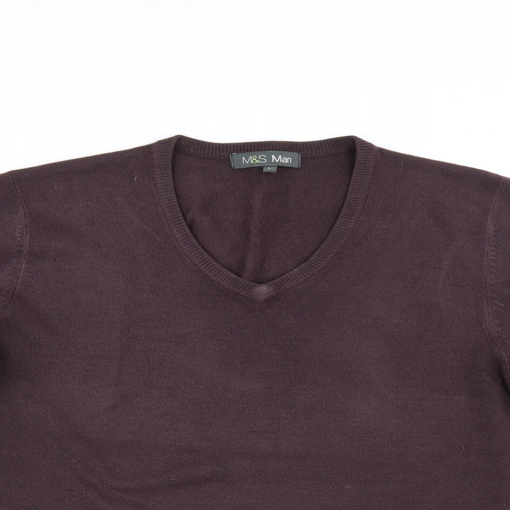 Marks and Spencer Mens Brown    Jumper Size L
