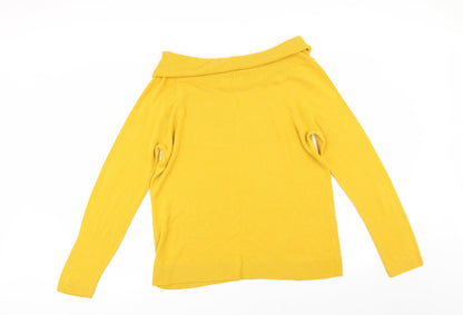 TU Womens Yellow   Pullover Jumper Size 14