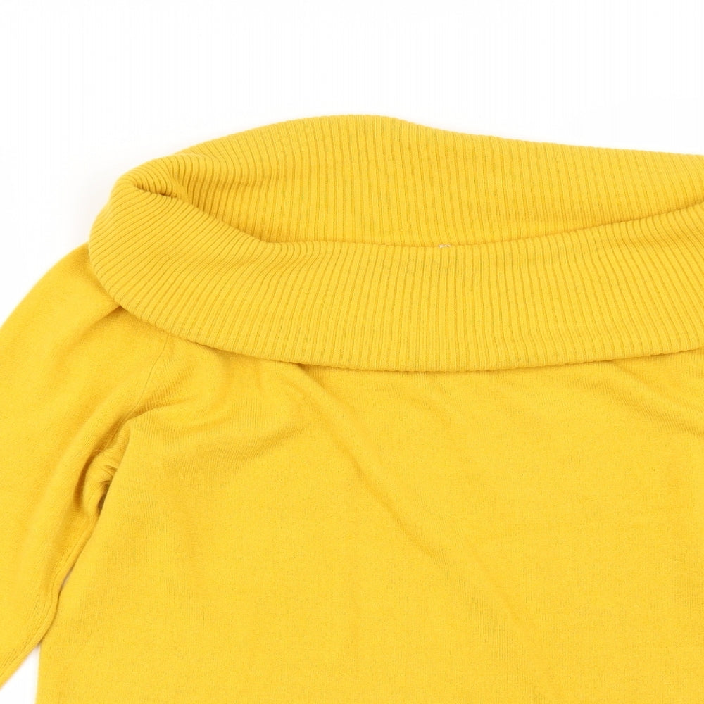 TU Womens Yellow   Pullover Jumper Size 14