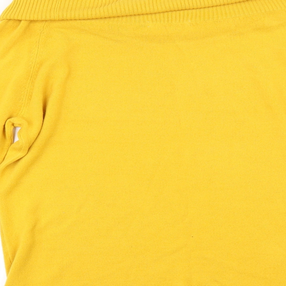 TU Womens Yellow   Pullover Jumper Size 14