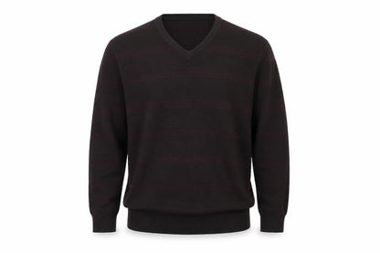 Marks & Spencer Mens Brown Striped  Pullover Jumper Size L