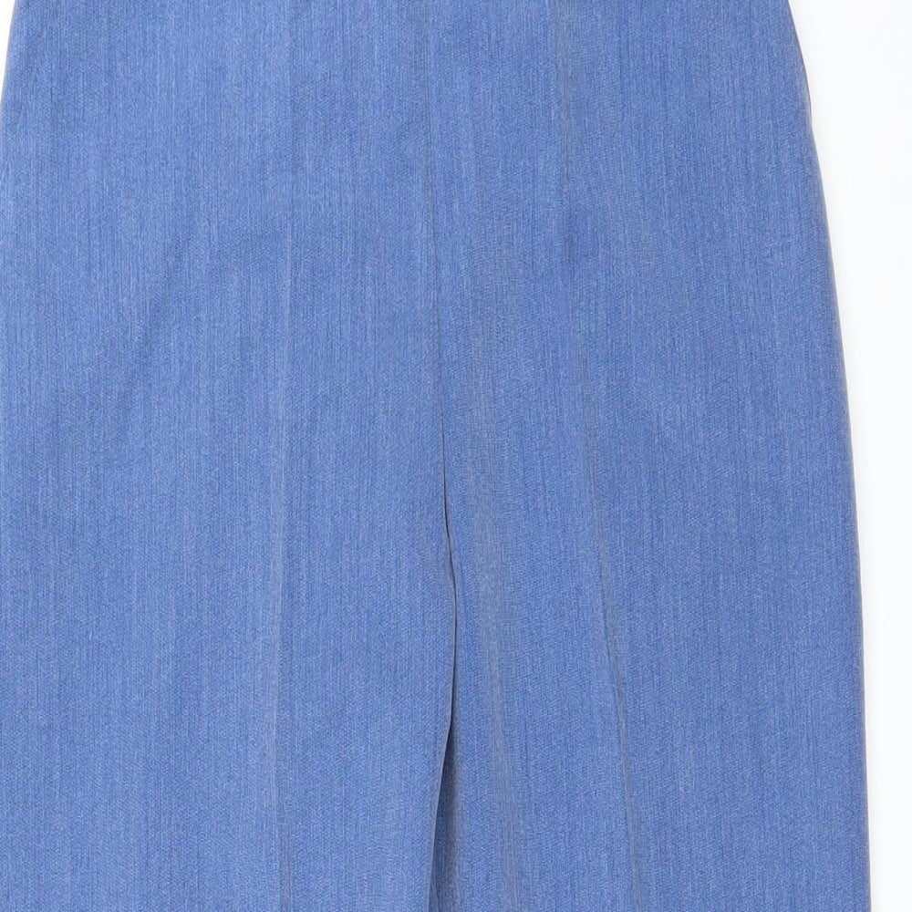Womens UK Size 10 Preworn Regular Fit  Blue Trousers