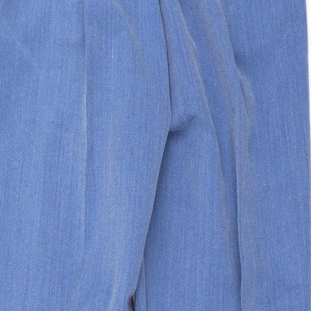 Womens UK Size 10 Preworn Regular Fit  Blue Trousers