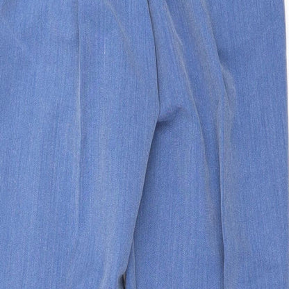 Womens UK Size 10 Preworn Regular Fit  Blue Trousers