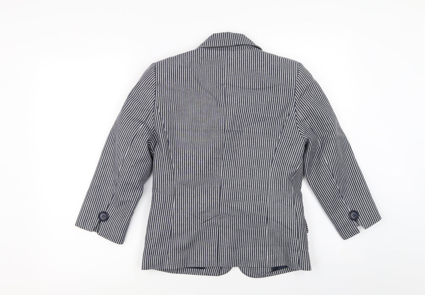 Primark Womens Blue Striped  Jacket  Size 8