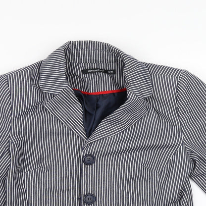 Primark Womens Blue Striped  Jacket  Size 8