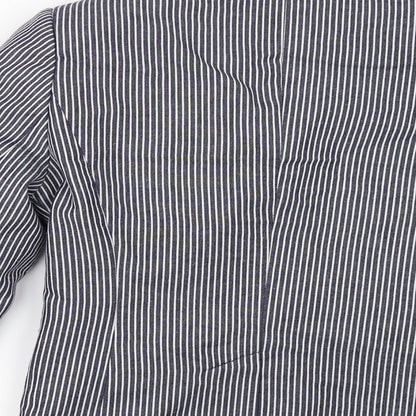 Primark Womens Blue Striped  Jacket  Size 8