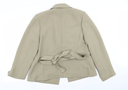 CCDK Womens Green   Jacket Blazer Size 14
