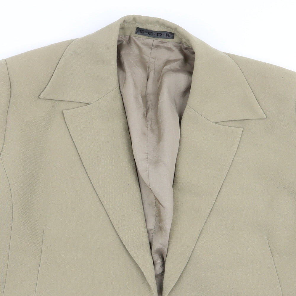 CCDK Womens Green   Jacket Blazer Size 14
