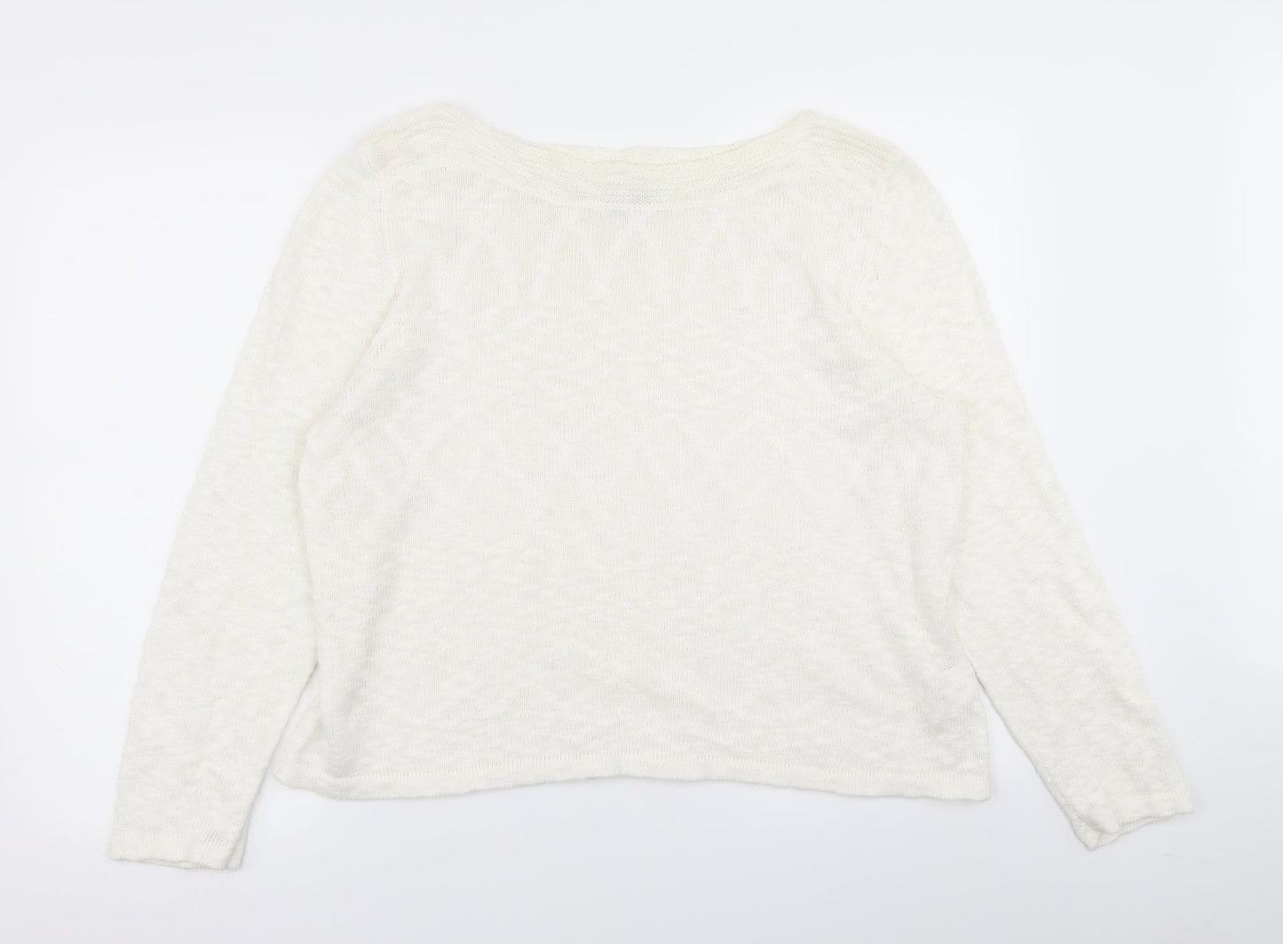 minute Womens White   Pullover Jumper Size XL