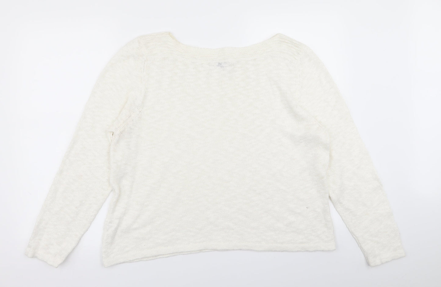minute Womens White   Pullover Jumper Size XL