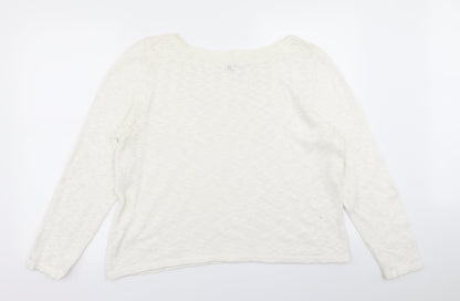 minute Womens White   Pullover Jumper Size XL