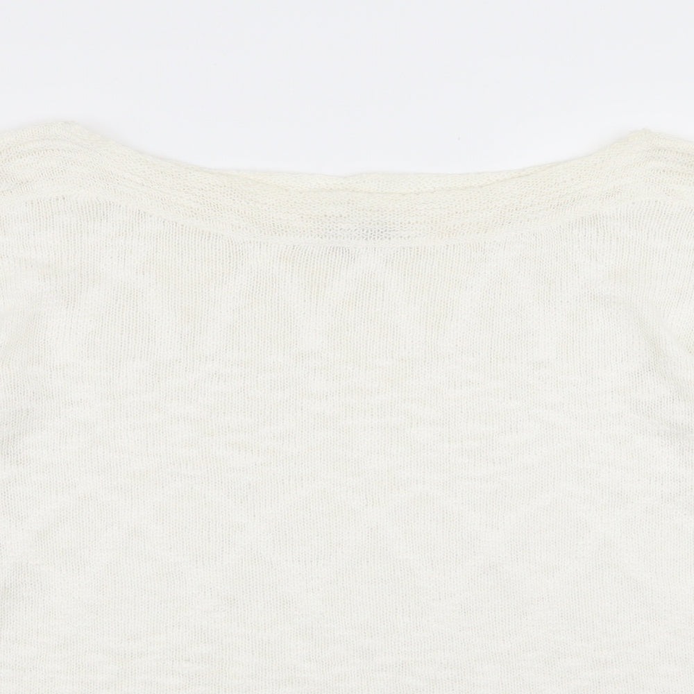 minute Womens White   Pullover Jumper Size XL