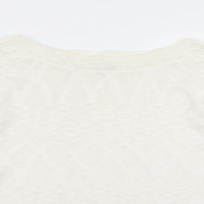minute Womens White   Pullover Jumper Size XL
