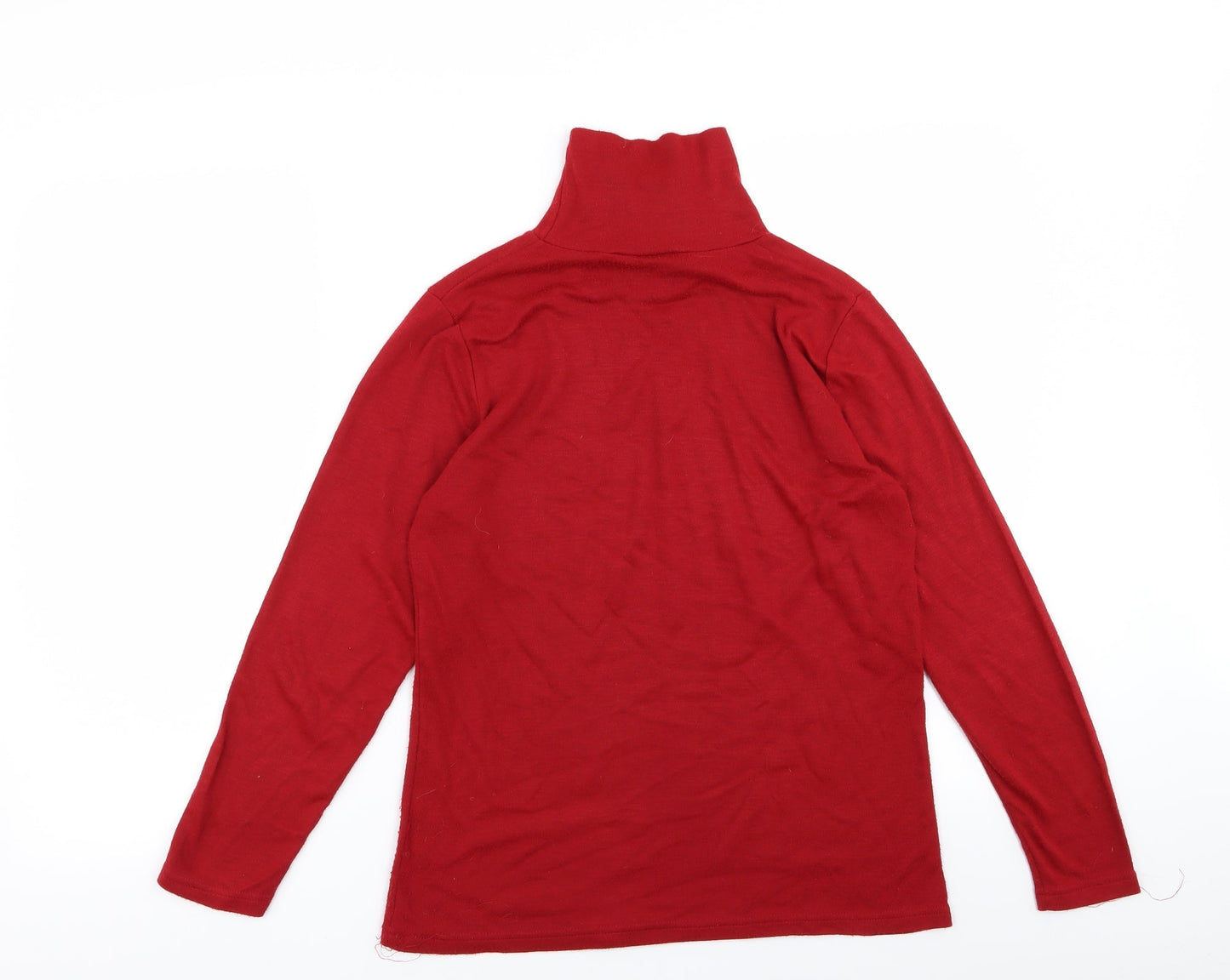 Womens UK Size 14 afibel Red Basic T-Shirt