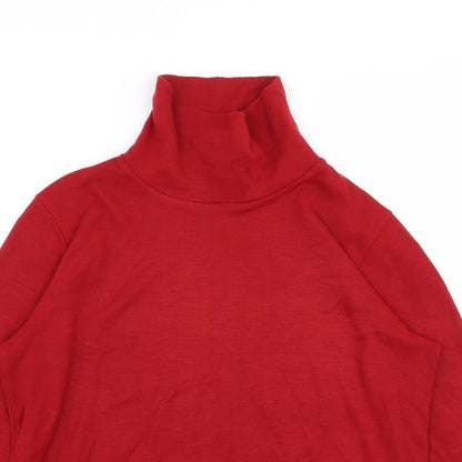 Womens UK Size 14 afibel Red Basic T-Shirt