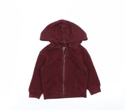 Primark Boys Brown   Full Zip Jumper Size 9-12 Months