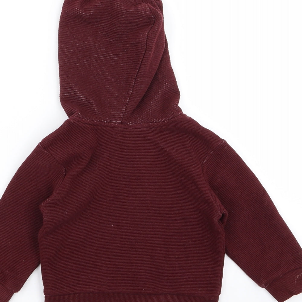 Primark Boys Brown   Full Zip Jumper Size 9-12 Months