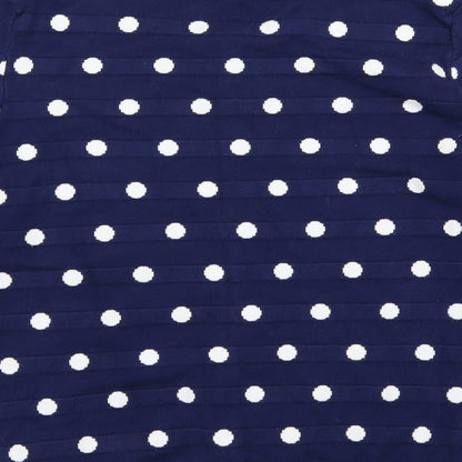 sasa Womens Blue Polka Dot  Cardigan Jumper Size L