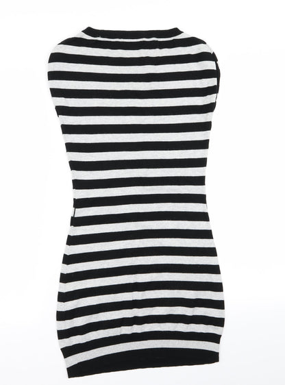 Jane Norman Womens Multicoloured Striped  Bodycon  Size 10