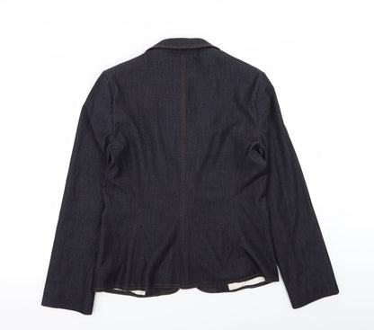 M&S Womens Blue   Jacket Blazer Size 12