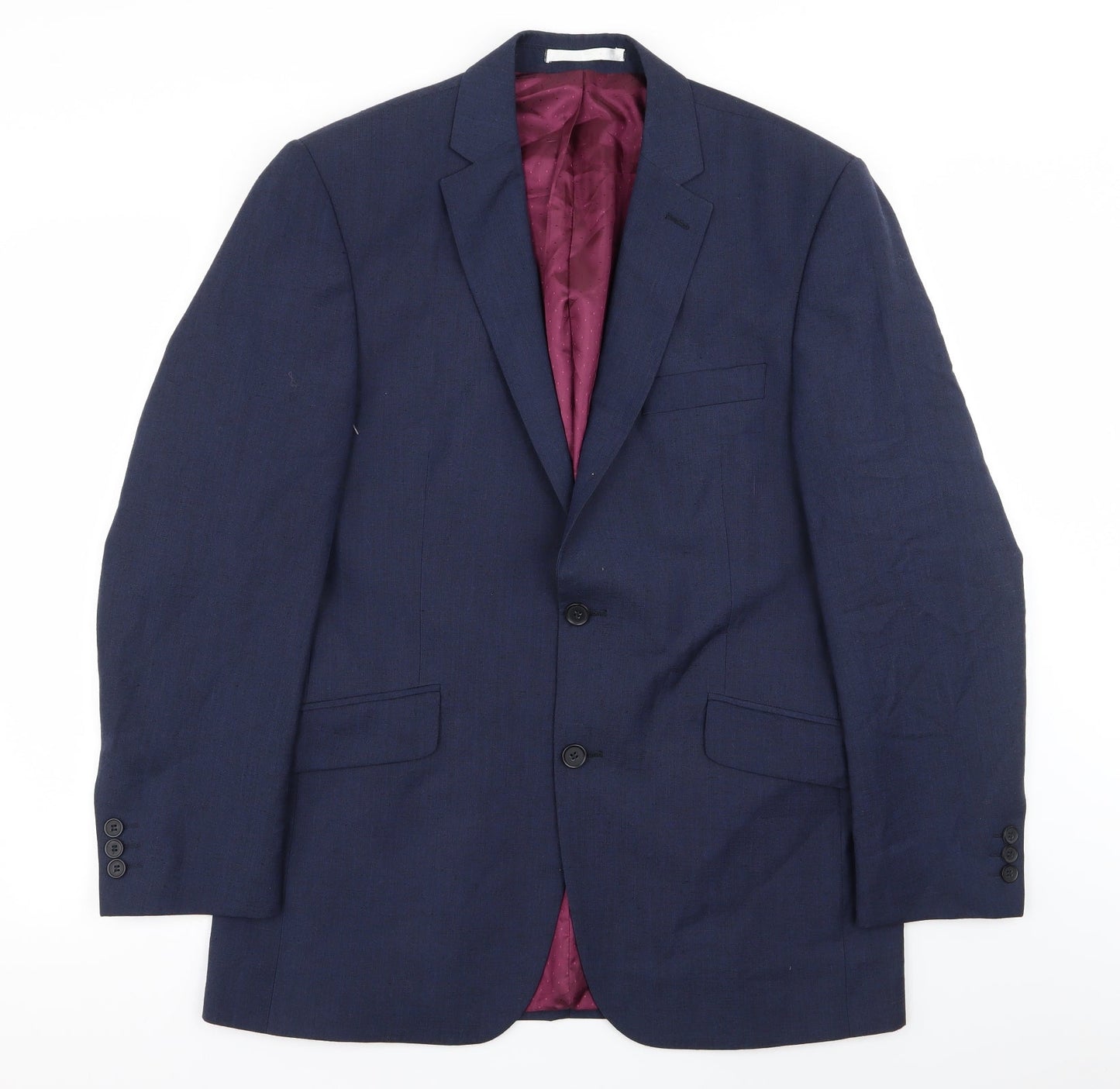 Mens UK Size 40 Preworn Regular Blue Suit Jacket