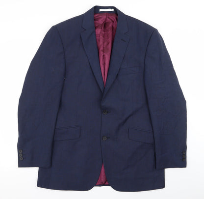 Mens UK Size 40 Preworn Regular Blue Suit Jacket