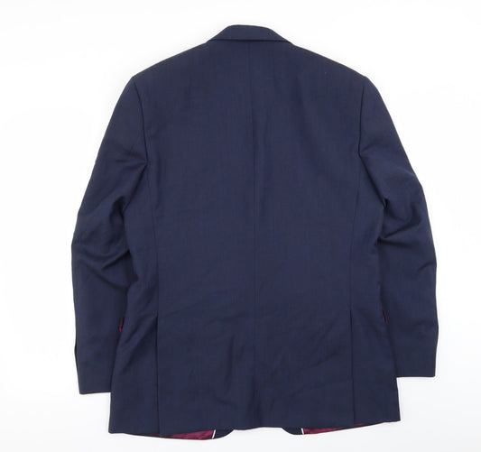 Mens UK Size 40 Preworn Regular Blue Suit Jacket