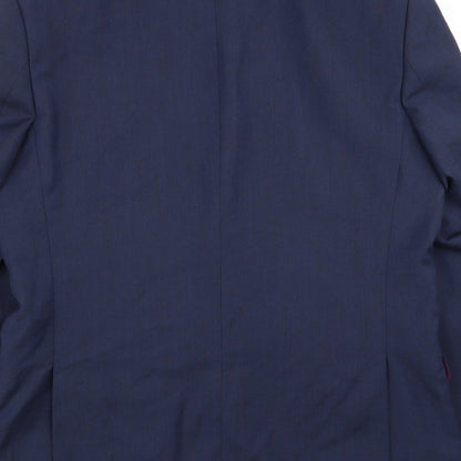Mens UK Size 40 Preworn Regular Blue Suit Jacket