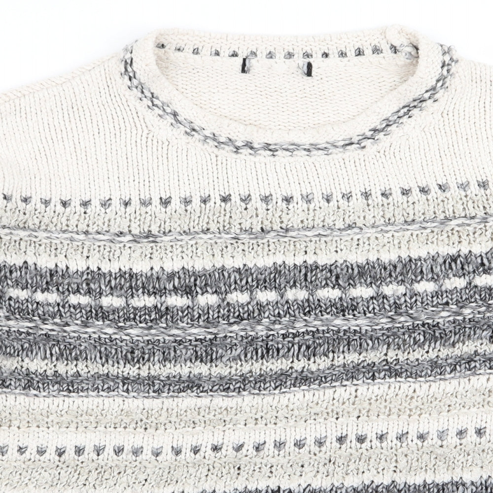 Primark Womens Multicoloured Geometric  Pullover Jumper Size 14