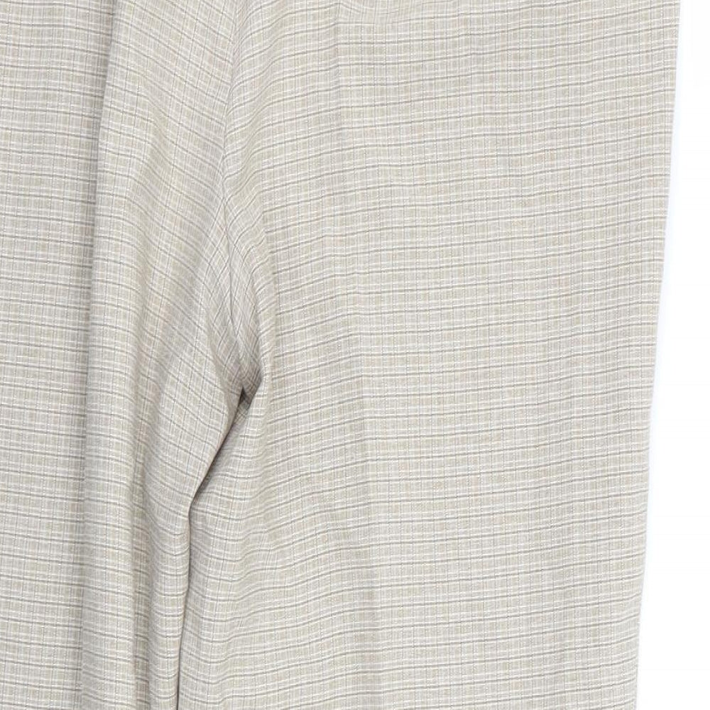 Womens UK Size 14 M&S Regular Fit  Beige Trousers