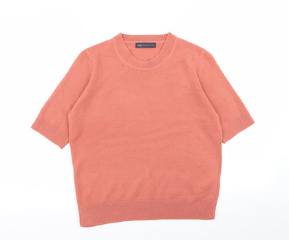 M&S Womens Pink   Basic T-Shirt Size 12